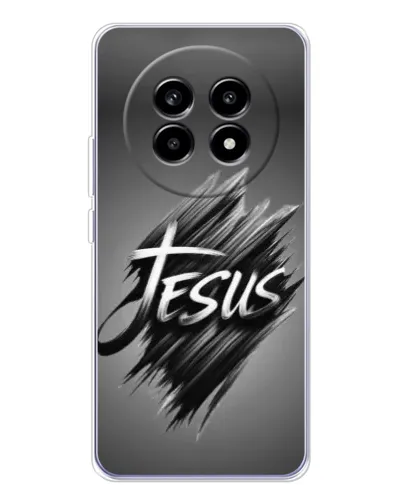Чехол для Realme 13 Pro Plus с картинкой «Надпись Jesus Graffiti»