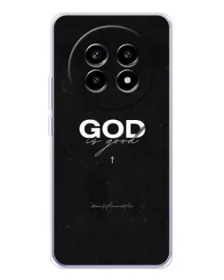 Чехол для Realme 13 Pro Plus с картинкой «GOD — Бог над всем»