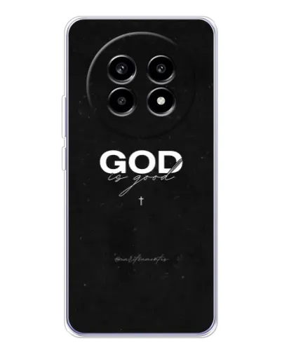 Чехол для Realme 13 Pro Plus с картинкой «GOD — Бог над всем»