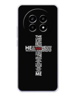 Чехол для Realme 13 Pro Plus с картинкой «Текстовый крест»