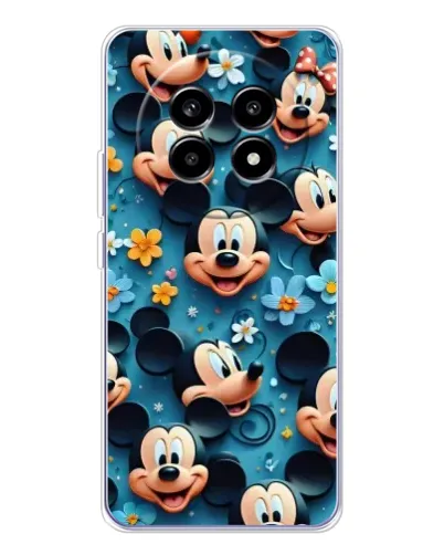 Чехол для Realme 13 Pro Plus с картинкой «Паттерн Микки и Минни» Чехол для Realme 13 Pro Plus с картинкой «Паттерн Микки и Минни»