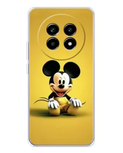 Чехол для Realme 13 Pro Plus с картинкой «Микки на желтом»