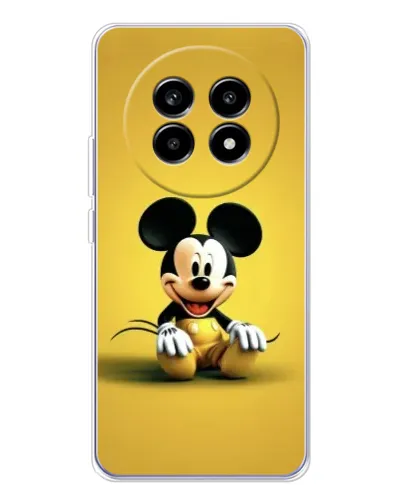 Чехол для Realme 13 Pro Plus с картинкой «Микки на желтом» Чехол для Realme 13 Pro Plus с картинкой «Микки на желтом»