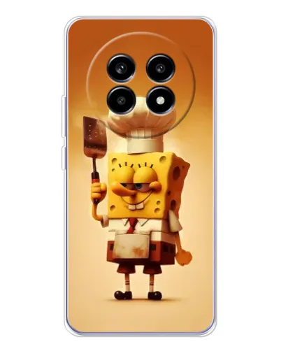 Чехол для Realme 13 Pro Plus с картинкой «Губка Боб повар»