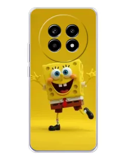 Чехол для Realme 13 Pro Plus с картинкой «Позитивный Губка Боб»