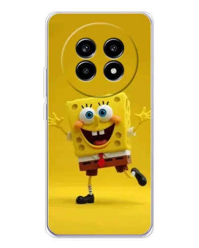 Чехол для Realme 13 Pro Plus с картинкой «Позитивный Губка Боб»