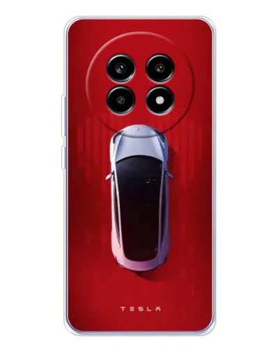 Чехол для Realme 13 Pro Plus с картинкой «Tesla Top View» Чехол для Realme 13 Pro Plus с картинкой «Tesla Top View»