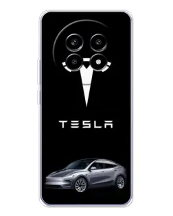 Чехол для Realme 13 Pro Plus с картинкой «Tesla Model Y»