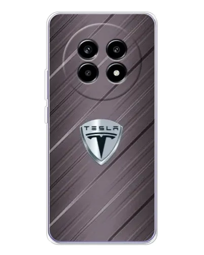 Чехол для Realme 13 Pro Plus с картинкой «Металлическая текстура Tesla» Чехол для Realme 13 Pro Plus с картинкой «Металлическая текстура Tesla»
