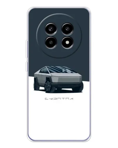 Чехол для Realme 13 Pro Plus с картинкой «Серебристый Cybertruck Tesla» Чехол для Realme 13 Pro Plus с картинкой «Серебристый Cybertruck Tesla»