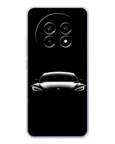 Чехол для Realme 13 Pro Plus с картинкой «Фары Tesla Night» Чехол для Realme 13 Pro Plus с картинкой «Фары Tesla Night»