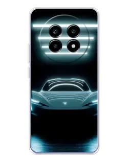 Чехол для Realme 13 Pro Plus с картинкой «Tesla в неоне»