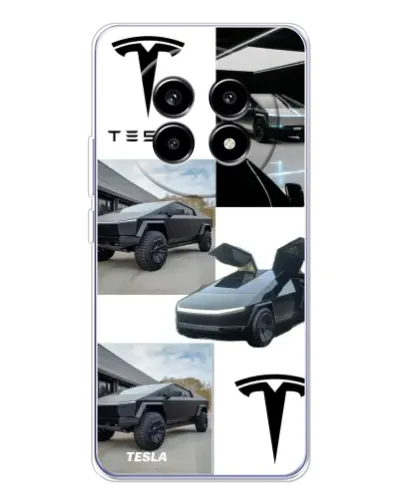Чехол для Realme 13 Pro Plus с картинкой «Коллаж Cybertruck Tesla» Чехол для Realme 13 Pro Plus с картинкой «Коллаж Cybertruck Tesla»