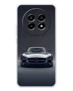 Чехол для Realme 13 Pro Plus с картинкой «Mercedes на черном»