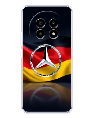 Чехол для Realme 13 Pro Plus с картинкой «Mercedes — флаг Германии» Чехол для Realme 13 Pro Plus с картинкой «Mercedes — флаг Германии»