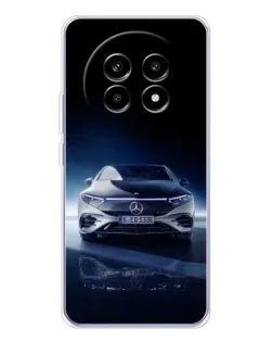 Чехол для Realme 13 Pro Plus с картинкой «Ночной Mercedes EQ»