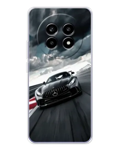 Чехол для Realme 13 Pro Plus с картинкой «Гоночный Mercedes AMG» Чехол для Realme 13 Pro Plus с картинкой «Гоночный Mercedes AMG»
