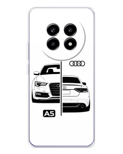 Чехол для Realme 13 Pro Plus с картинкой «Audi — контрастный дизайн»