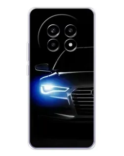 Чехол для Realme 13 Pro Plus с картинкой «Неоновый взгляд Audi»