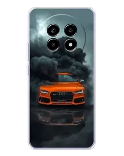 Чехол для Realme 13 Pro Plus с картинкой «Audi в облаках дыма»
