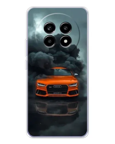 Чехол для Realme 13 Pro Plus с картинкой «Audi в облаках дыма»