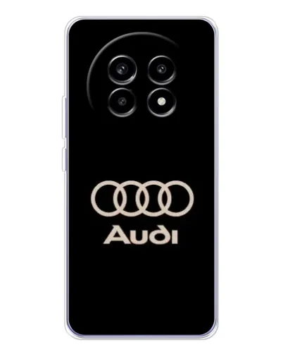 Чехол для Realme 13 Pro Plus с картинкой «Audi — золотой логотип»