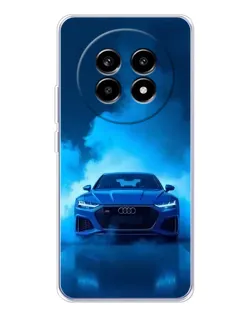 Чехол для Realme 13 Pro Plus с картинкой «Audi — голубая энергия»