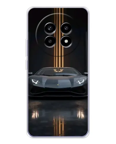 Чехол для Realme 13 Pro Plus с картинкой «Lamborghini золотые линии» Чехол для Realme 13 Pro Plus с картинкой «Lamborghini золотые линии»