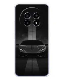 Чехол для Realme 13 Pro Plus с картинкой «Lamborghini симметрия дорог»