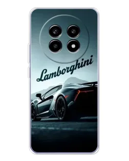 Чехол для Realme 13 Pro Plus с картинкой «Классическая надпись Lamborghini»