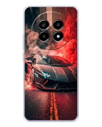 Чехол для Realme 13 Pro Plus с картинкой «Lamborghini красный дым» Чехол для Realme 13 Pro Plus с картинкой «Lamborghini красный дым»