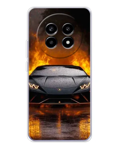 Чехол для Realme 13 Pro Plus с картинкой «Lamborghini в огне» Чехол для Realme 13 Pro Plus с картинкой «Lamborghini в огне»