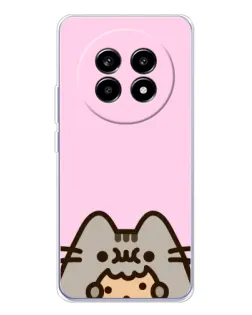 Чехол для Realme 13 Pro Plus с картинкой «Pusheen и печенье» Чехол для Realme 13 Pro Plus с картинкой «Pusheen и печенье»