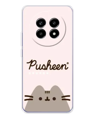Чехол для Realme 13 Pro Plus с картинкой «Pusheen логотип»