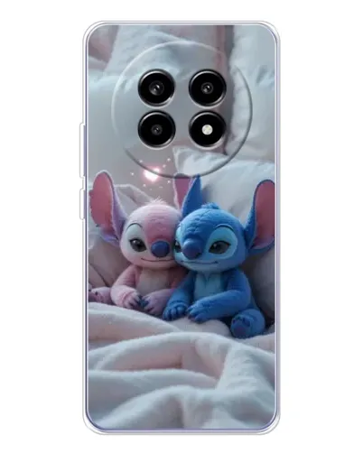 Чехол для Realme 13 Pro Plus с картинкой «Плюшевые Стич Ангел»