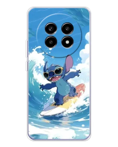 Чехол для Realme 13 Pro Plus с картинкой «Стич на волне»