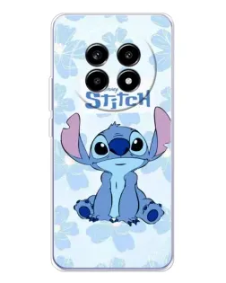 Чехол для Realme 13 Pro Plus с картинкой «Stitch среди цветов»