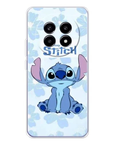 Чехол для Realme 13 Pro Plus с картинкой «Stitch среди цветов»