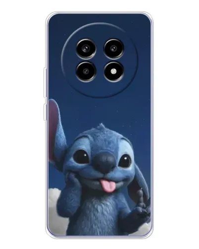 Чехол для Realme 13 Pro Plus с картинкой «Стич в облаках»