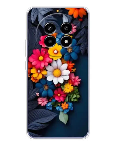 Чехол для Realme 13 Pro Plus с картинкой «Цветочная феерия»