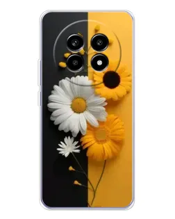 Чехол для Realme 13 Pro Plus с картинкой «Подсолнух и ромашка»