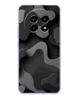 Чехол для Realme 13 Pro Plus с картинкой «Темный абстрактный камуфляж»