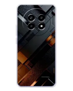 Чехол для Realme 13 Pro Plus с картинкой «Черные геометрические блоки»