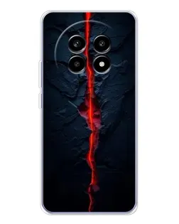 Чехол для Realme 13 Pro Plus с картинкой «Kрасная лавовая трещина»