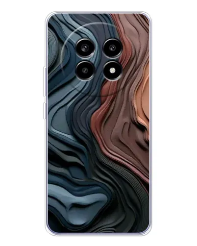 Чехол для Realme 13 Pro Plus с картинкой «Цветные волны каньона»