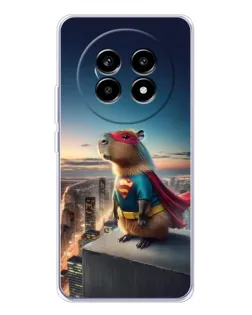 Чехол для Realme 13 Pro Plus с картинкой «Капи-мен супергерой» Чехол для Realme 13 Pro Plus с картинкой «Капи-мен супергерой»