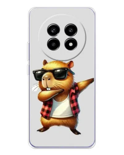 Чехол для Realme 13 Pro Plus с картинкой «Капибара рэпер даб» Чехол для Realme 13 Pro Plus с картинкой «Капибара рэпер даб»