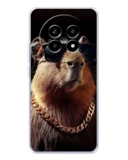 Чехол для Realme 13 Pro Plus с картинкой «Капибара золотая цепь» Чехол для Realme 13 Pro Plus с картинкой «Капибара золотая цепь»