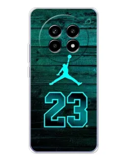 Чехол для Realme 13 Pro с картинкой «Jordan Cyan 23»