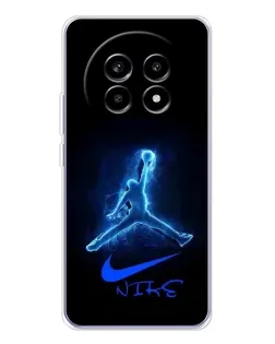 Чехол для Realme 13 Pro с картинкой «Jordan Neon Blue»